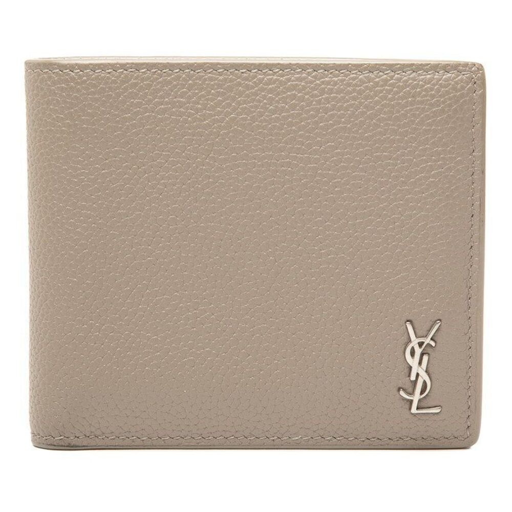 Saint Laurent Tiny Cassandre Leather Bifold Wallet